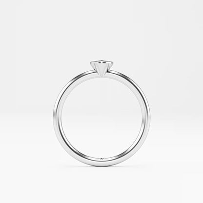 Oval Full Bezel Solitaire Ring