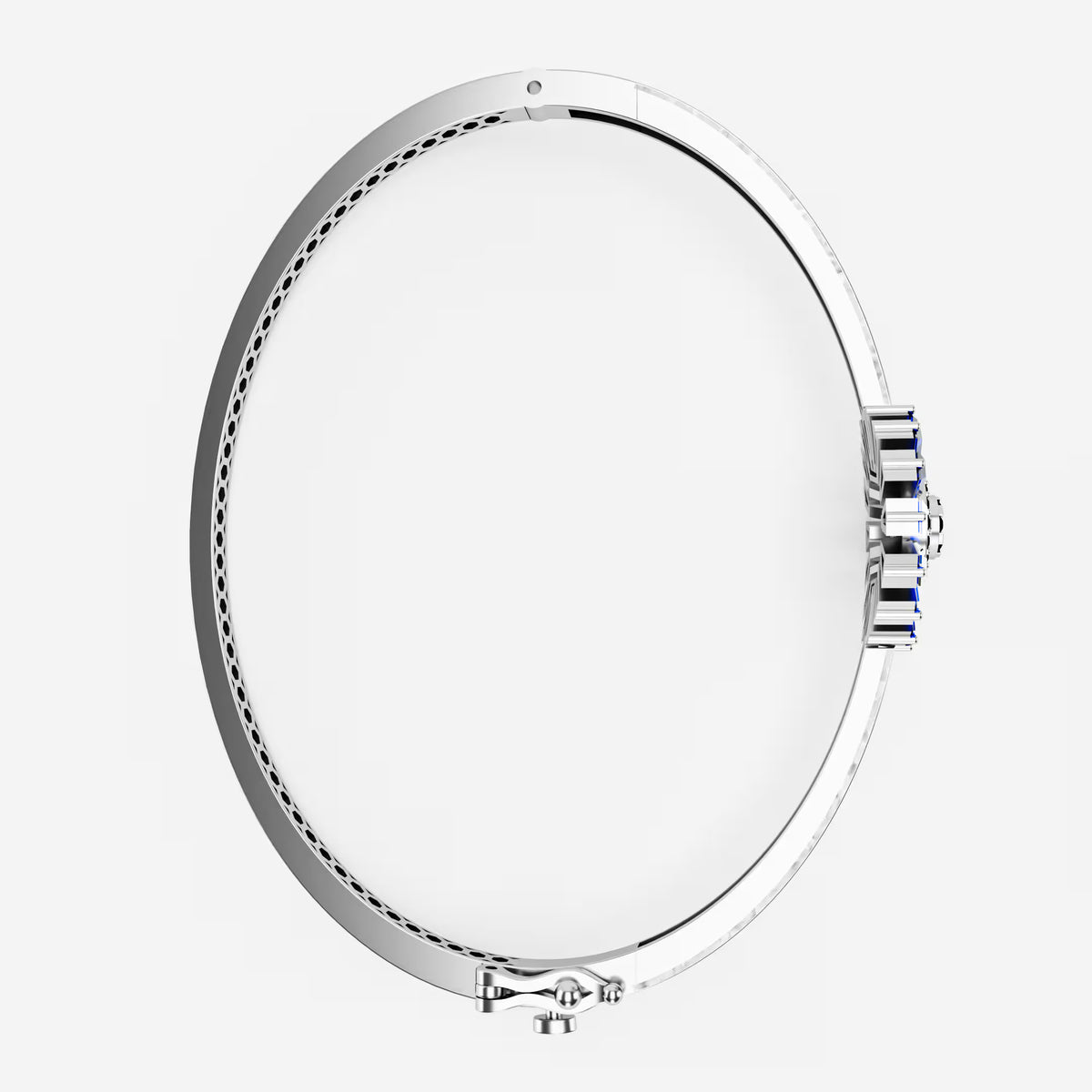 The Sunburst Bangle - Sapphire & Emerald Statement Bracelet by Gehnok