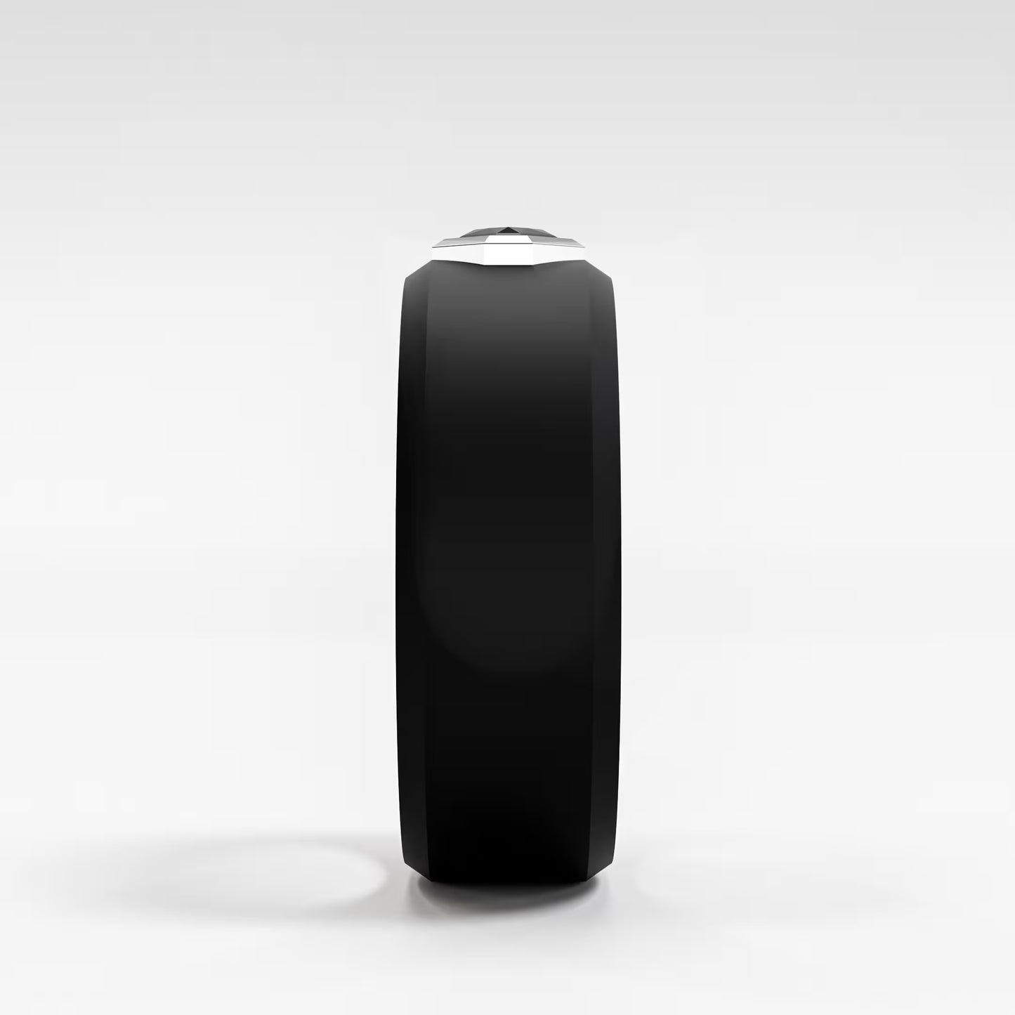 The Onyx Hex - Black Diamond Octagon Bezel Ring