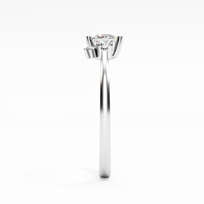 The Trilogy Ring - Three Diamond Cluster Ring by Gehnok
