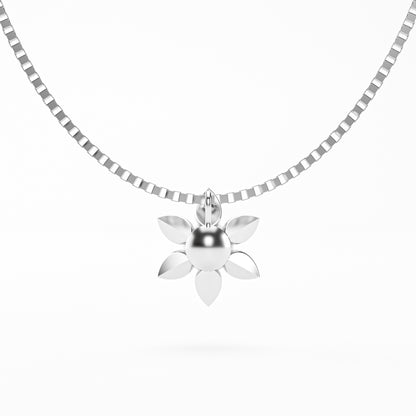 The Pearl Bloom - Six Petal Flower Pearl Pendant