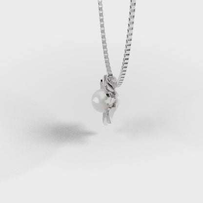 The Pearl Bloom - Six Petal Flower Pearl Pendant