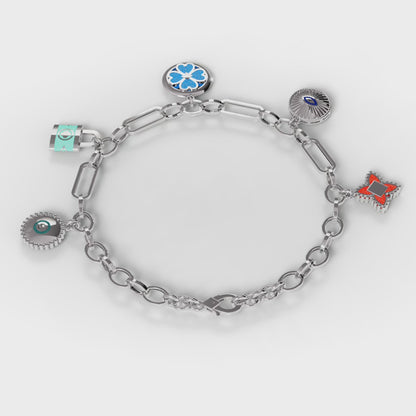 The Lucky Five - Enamel Lucky Charm Bracelet