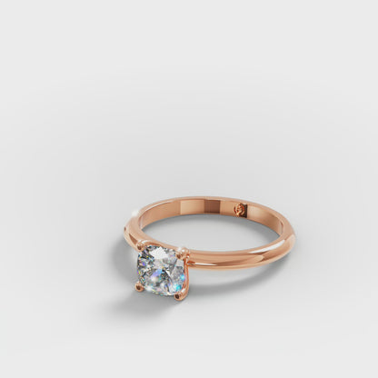 Classic Cushion Cut Solitaire Ring