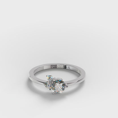 The Trilogy Ring - Three Diamond Cluster Ring by Gehnok