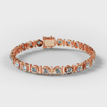 The Station - Graduated Diamond Open Bezel Tennis Bracelet