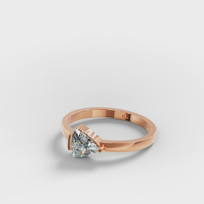 The Trillion - Triangle Diamond Half Bezel Solitaire