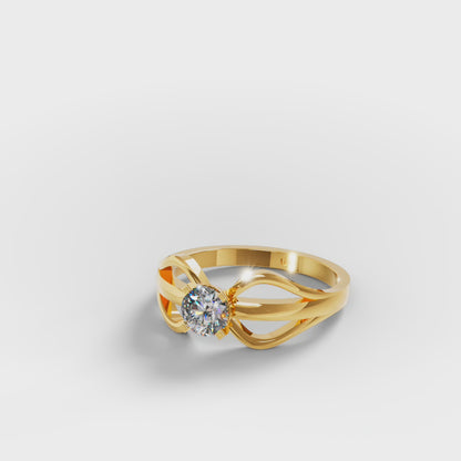 Infinity Solitaire Ring