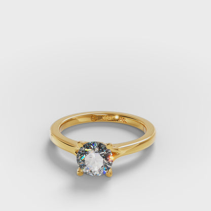 The Classic - Round Brilliant Solitaire Engagement Ring by Gehnok
