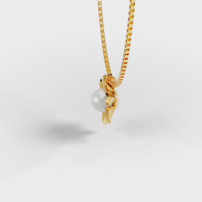 The Pearl Bloom - Six Petal Flower Pearl Pendant