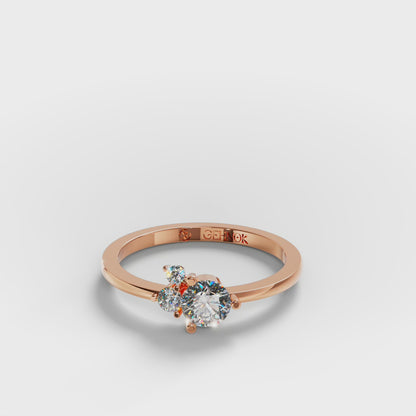 The Trilogy Ring - Three Diamond Cluster Ring by Gehnok