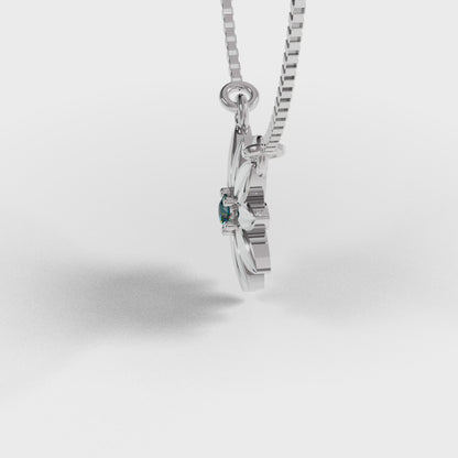 The Daisy - Sculpted Flower Pendant Necklace