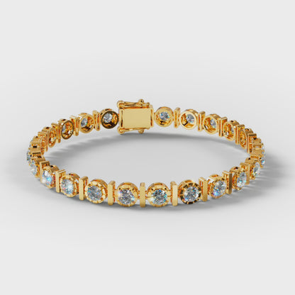 The Station - Graduated Diamond Open Bezel Tennis Bracelet